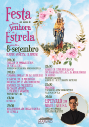 Cartaz Festa em Honra de Nossa Senhora da Estrela 2022