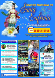 Cartaz Grande Romaria de Santa Eufémia 2022