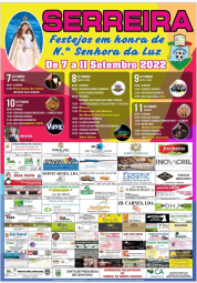 Cartaz Festejos em Honra de Nª Senhora da Luz 2022