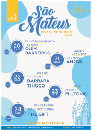 Cartaz Festa São Mateus 2022 - Palco São Mateus