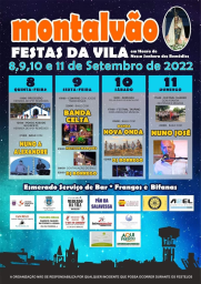 Cartaz Festas da Vila em Honra a Nossa Senhora dos Remédios 2022