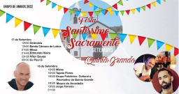 Cartaz Festa Santíssimo Sacramento Quinta Grande 2022