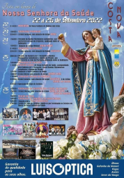 Cartaz Festa em honra de Nossa Senhora da Saúde 2022
