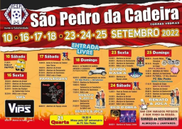 Cartaz São Pedro da Cadeira 2022