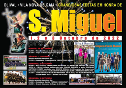 Cartaz Festas São Miguel Olival 2022
