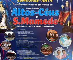 Cartaz Festas de Esmojães 2022