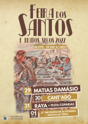 Cartaz Feira dos Santos e Frutos Secos 2022