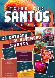 Cartaz Feira dos Santos 2022 - Chaves