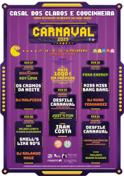 Cartaz Carnaval do Casal dos Claros 2023
