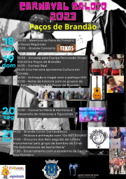 Cartaz Carnaval de Paços de Brandão 2023