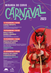 Cartaz Carnaval de Miranda do Corvo 2023