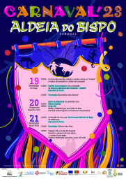 Cartaz Carnaval da Aldeia do Bispo 2023