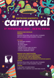 Cartaz Desfile de Carnaval no Entroncamento 2023