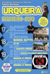 Cartaz Grandiosos Festejos em Honra de Santo António 2023 - Urqueira