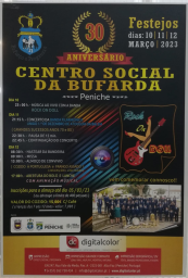 Cartaz 30 Anos Centro Social 2023 - Bufarda