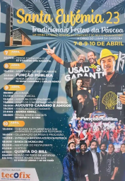 Cartaz Santa Eufémia 2023 - Tradicionais Festas da Páscoa