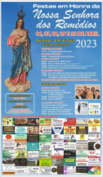 Cartaz Festa da Senhora dos Remédios 2023 - Arcozelo