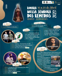 Cartaz Romaria da Senhora dos Remédios 2023