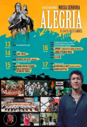 Cartaz Festa da Senhora da Alegria 2023 - Branca