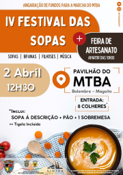 Cartaz IV Festival das Sopas MTBA 2023