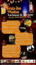 Cartaz Festa das Moitas São Gens 2023