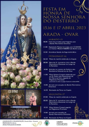 Cartaz Festa em Honra de Nossa Senhora do Desterro 2023 - Ovar