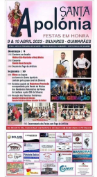 Cartaz Festas em Honra de Santa Apolónia 2023 - Silvares