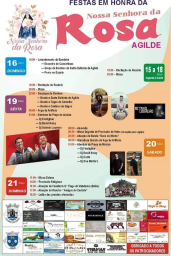 Cartaz Festas em Honra da Nossa Senhora da Rosa 2023 - Agilde
