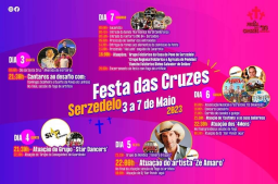 Cartaz Festa das Cruzes 2023 - Serzedelo