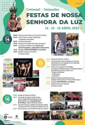 Cartaz Festas da Senhora da Luz 2023 - Creixomil