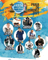Cartaz Festa em honra de Sra dos Aflitos e N. Sra da Boa Viagem 2023 - Esmoriz
