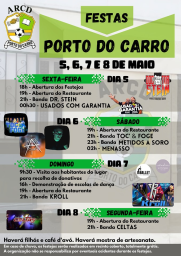 Cartaz Festas Porto do Carro 2023 