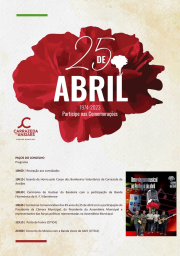Cartaz Comemorações do 25 de Abril 2023 - Carrazeda de Ansiães