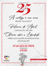 Cartaz Comemorações do 25 de Abril 2023 - Vouzela