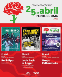 Cartaz Comemorações do 25 de Abril 2023 - Ponte de Lima