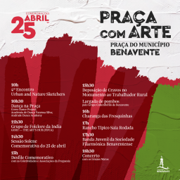 Cartaz Comemorações do 25 de Abril 2023 - Benavente