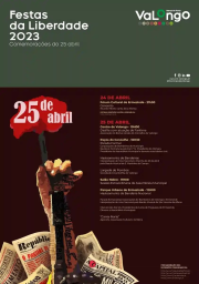Cartaz Comemorações do 25 de Abril 2023 - Valongo