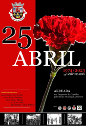 Cartaz Comemorações do 25 de Abril 2023 - Alter do Chão