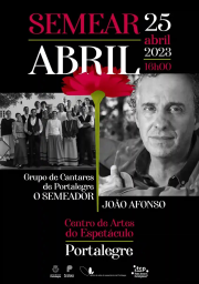 Cartaz Comemorações do 25 de Abril 2023 - Portalegre