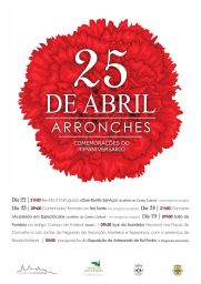 Cartaz Comemorações do 25 de Abril 2023 - Arronches