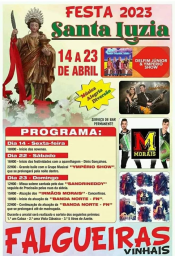 Cartaz Festa de Santa Luzia 2023 - Falgueiras