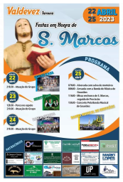 Cartaz Festas em Honra de São Marcos 2023 - Valdevez