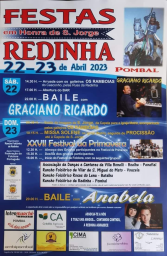 Cartaz Festas em Honra de S. Jorge 2023 - Redinha