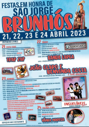 Cartaz Festas em Honra de São Jorge 2023 - Brunhós