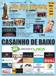 Cartaz Festa em Honra de São José Operário 2023 - Casainho de Baixo