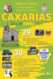 Cartaz Festa em Honra de Santo António e Nossa Senhora da Saude 2023 - Caxarias 