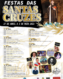 Cartaz Festas das Santas Cruzes 2023 - Vila Nova de São Bento