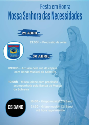 Cartaz Festa em Honra Nossa Senhora das Necessidades 2023 - Sobreira
