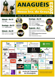 Cartaz Festas em honra de Nossa Senhora da Graça 2023 - Anaguéis