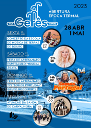 Cartaz Abertura da Época Termal 2023 - Vila do Gerês 